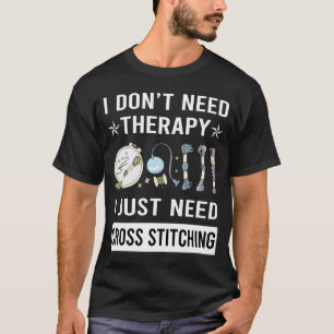T-shirt Je viens juste de broder au point de croix