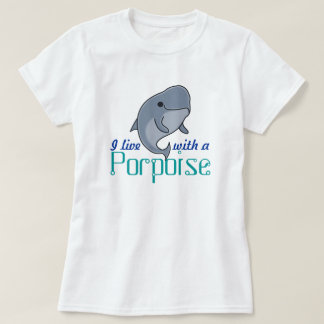 T-shirt Je vis avec un marsouin (F, la plaine)