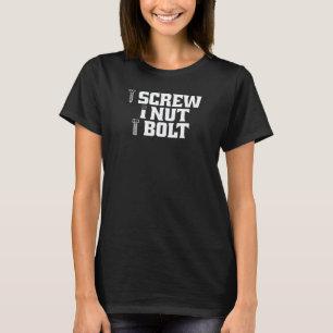 T-shirt Je vis Je noix Je boulon Mécanique