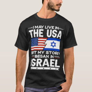 T-shirt Je Vis Peut-Être Aux États-Unis Mais L'Histoire A