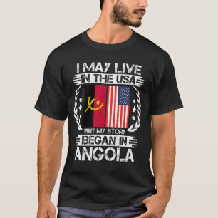 T-shirt Je Vis Peut-Être Aux États-Unis Mais Mon Histoire 