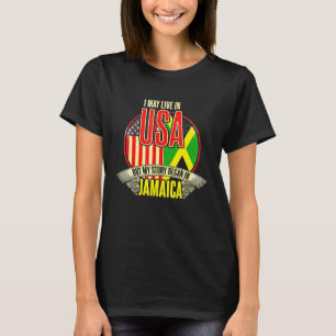 T-shirt Je Vis Peut-Être Aux Etats-Unis Mais Mon Histoire 