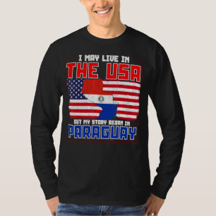 T-shirt Je Vis Peut-Être Aux Etats-Unis Mais Mon Histoire 