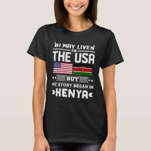T-shirt Je Vis Peut-Être Aux États-Unis Mais Mon Histoire