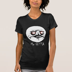 T-shirt Je visage comique faisant rage de Gusta
