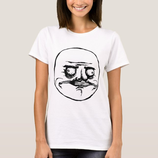 T-shirt Je visage Meme de rage de Gusta (Devant)