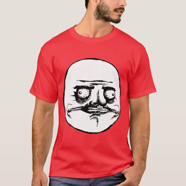 T-shirt Je visage Meme de rage de Gusta (Devant)