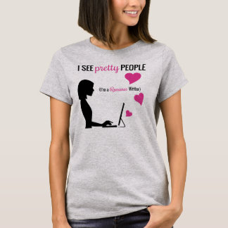 T-shirt Je vois de jolies personnes (je suis un auteur