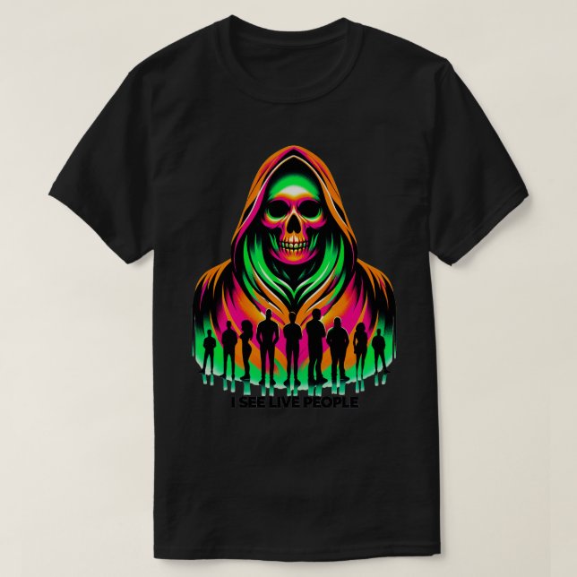 T-shirt Je vois des gens en direct (Design devant)