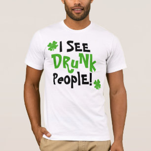 T-shirt Je vois les personnes ivres