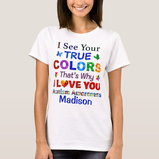 T-shirt Je vois tes vraies COULEURS (Devant)