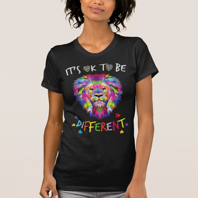 T-shirt Je vois tes vraies couleurs Lion Sensibilisation s (Devant)