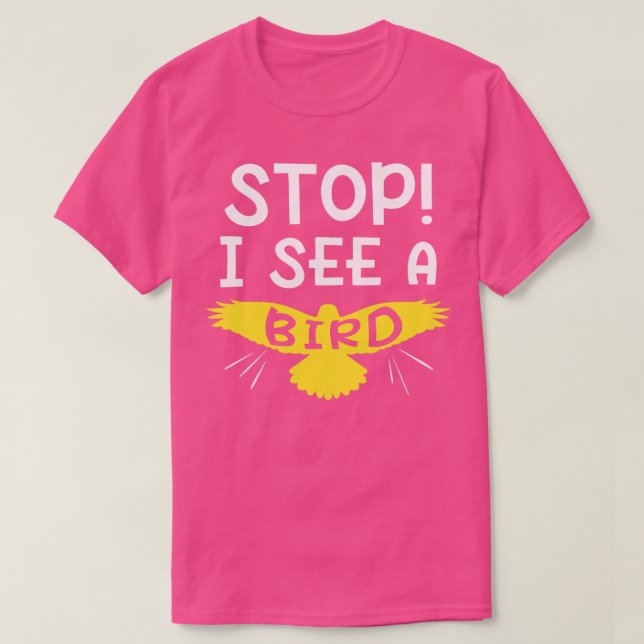 T-shirt Je Vois Un Oiseau (Design devant)