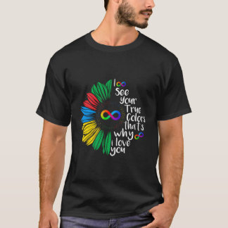 T-shirt Je Vois Votre Véritable Infinité De Couleur Neurop