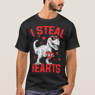 T-shirt Je vole 67 cœurs drôle six sept Saint-Valentin Din