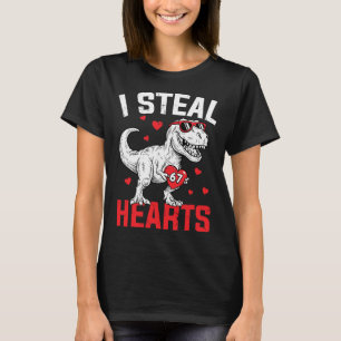 T-shirt Je vole 67 cœurs drôle six sept Saint-Valentin Din