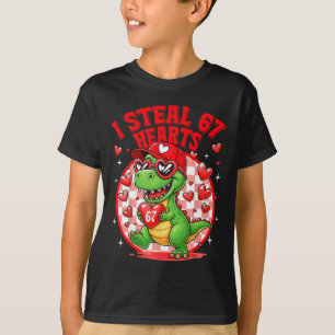 T-shirt Je vole 67 cœurs Saint-Valentin 67 Meme 6 7 T-re