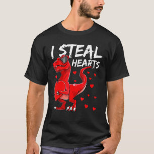 T-shirt Je vole Coeurs Dinosaure Valentines Jour Vêtements