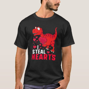 T-shirt Je vole Coeurs Garçons Valentines Jour Enfants Di