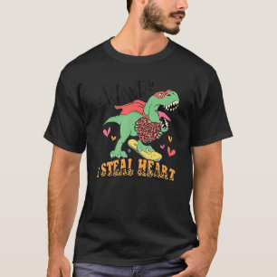 T-shirt Je vole Coeurs Trex Aime Mon Coeur Leopard Dinosau