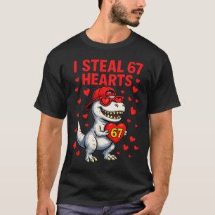 T-shirt Je vole des coeurs 67 Saint Valentin 67 Meme 6 7 T