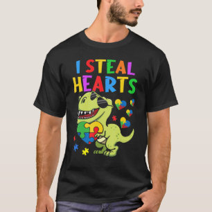 T-shirt Je Voler Coeurs Puzzle Sensibilisation sur l'autis