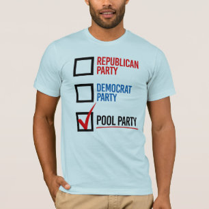 T-shirt Je vote pour le Pool Party