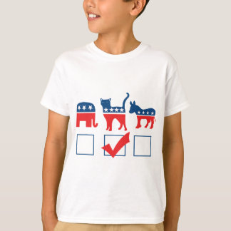 T-shirt Je vote pour les chats drôle de chat personne poli
