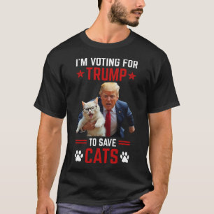 T-shirt Je vote pour Trump pour sauver les chats Trump 202
