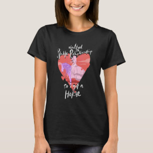 T-shirt Je voulais une relation stable alors j'ai eu un ch