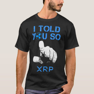 T-shirt Je Vous Ai Dit Hodl Xrp Ripple Coin Blockchain Pou