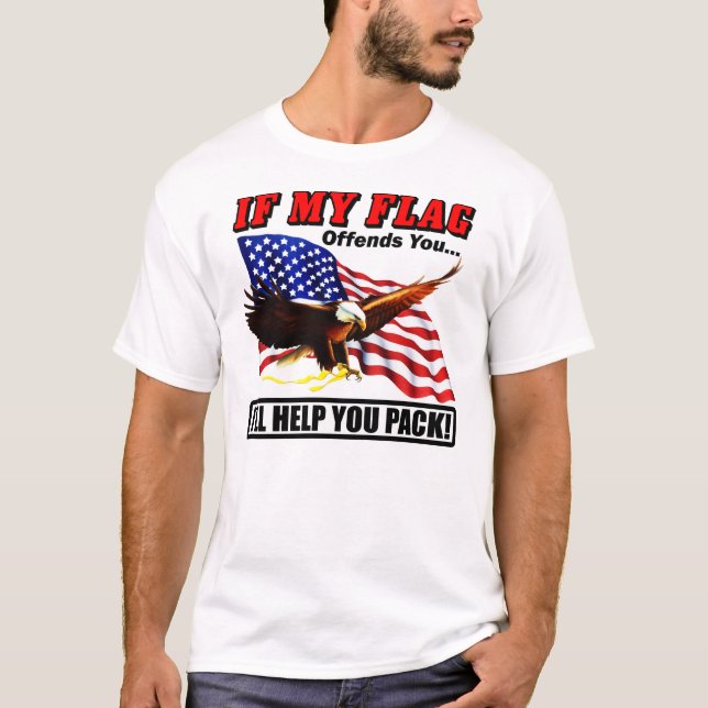 T-shirt Je vous aiderai à emballer ! (Devant)