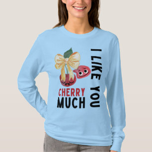 T-SHIRT JE VOUS AIME BEAUCOUP CHERRY