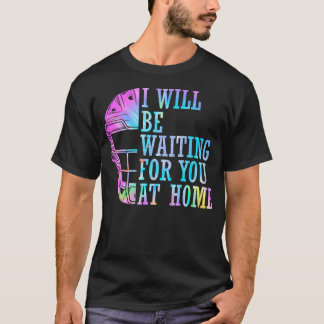 T-shirt Je Vous Attendrai Chez Home Softball Catcher