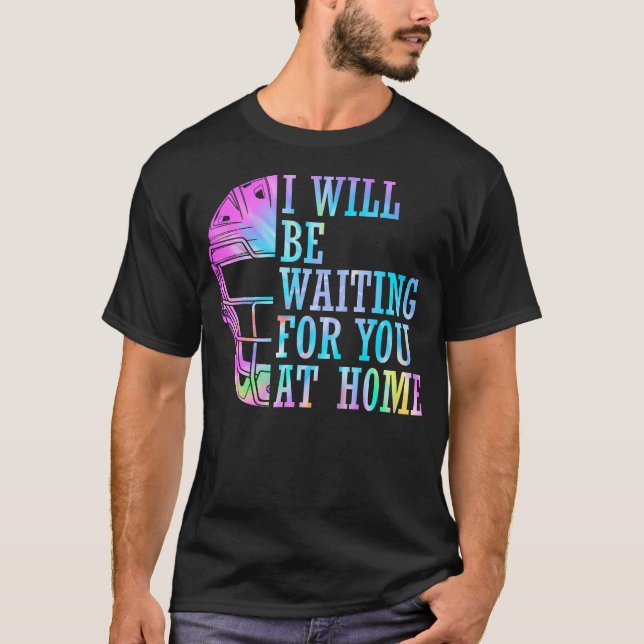 T-shirt Je Vous Attendrai Chez Home Softball Catcher (Devant)