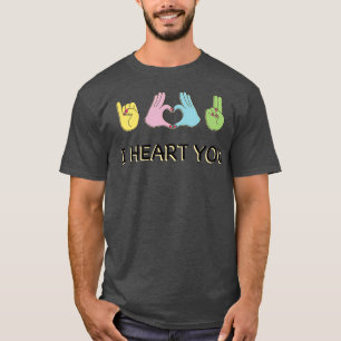 T-SHIRT JE VOUS COEUR EN LANGUE SIGNE
