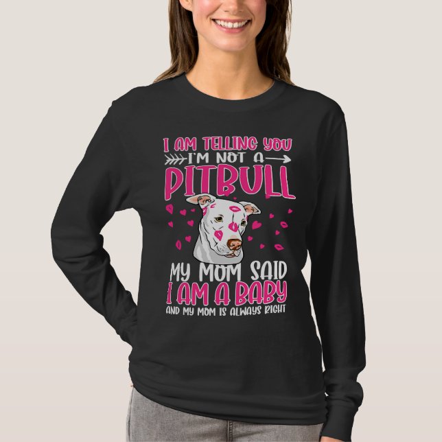 T-shirt Je Vous Dis Que Je Ne Suis Pas Un Pitbull. (Devant)
