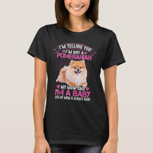 T-shirt Je Vous Dit Que Je Ne Suis Pas Poméranien