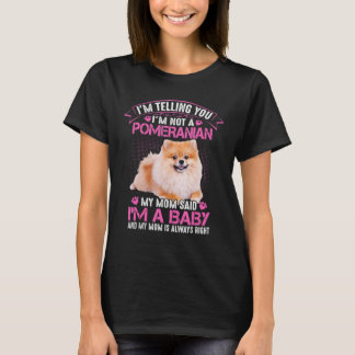 T-shirt Je Vous Dit Que Je Ne Suis Pas Poméranien