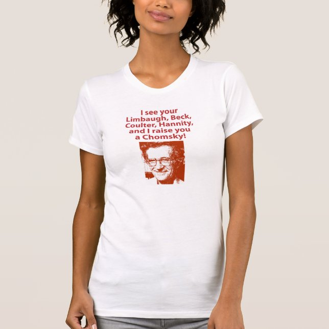T-shirt Je vous élève un Chomsky (Devant)
