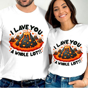 T-shirt Je vous laisse un amour Volcano bien mignon