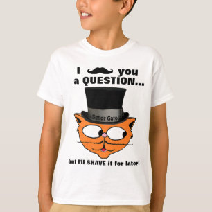 T-shirt Je vous moustache une question Moustache Humour Ch