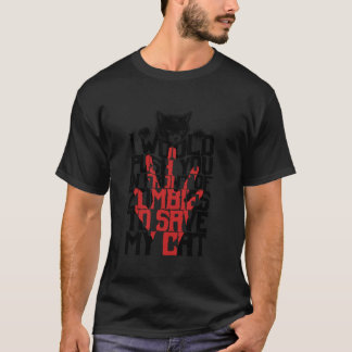 T-shirt Je Vous Poussais Devant Les Zombies Pour Sauver Mo