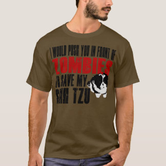 T-shirt Je Vous Poussais Devant Les Zombies Pour Sauver Mo