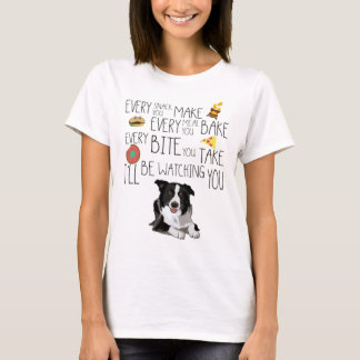 T-shirt Je Vous Regarderai, Bordure Collie
