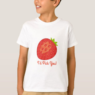 T-shirt "Je vous sélectionnerais !" Fraise