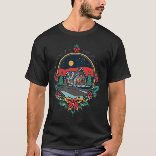 T-shirt Je vous souhaite un joyeux Noël (Devant)