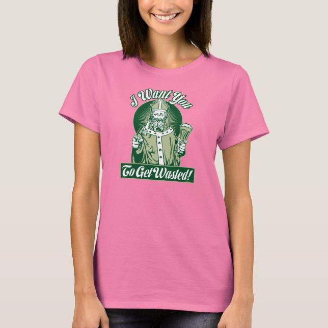 T-shirt Je Vous Veux ! Chemise de la Saint Patrick - Custo (Devant)
