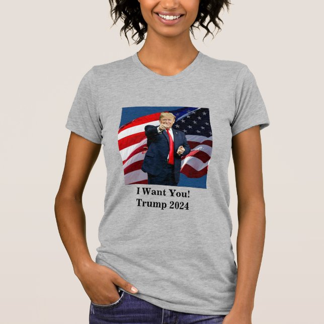 T-shirt Je vous veux ! Trump 2024 (Devant)