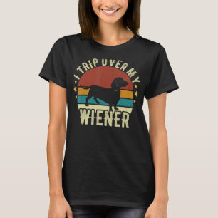 T-shirt Je Voyage Sur Mon Wiener Dachshund Amoureux des ch
